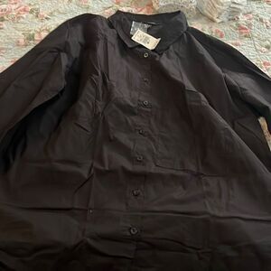Ashley Stewart black blouse